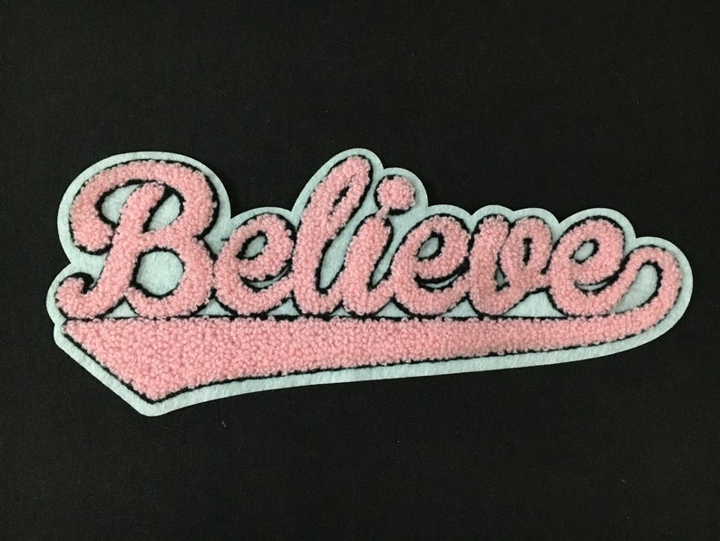 Custom Chenille Patches Personalized Chenille Script Patches Etsy