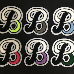 Custom Chenille Varsity Letter Patch: Iron-On Jacket Back Patch