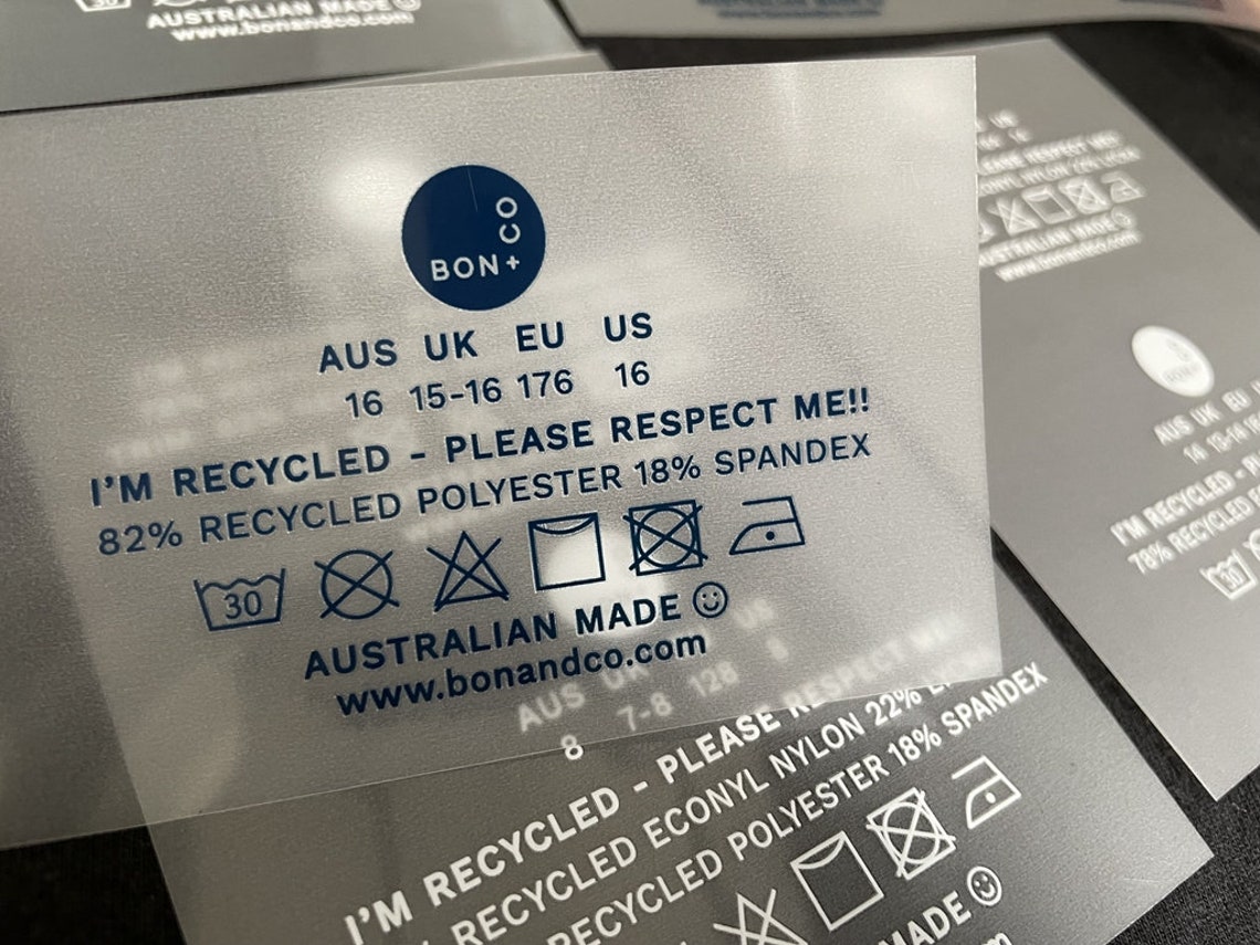 1000 Custom Heat Press Labels Iron on Tagless Label Tagless Etsy