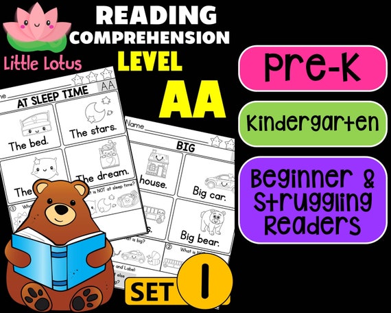 Pre-K Kindergarten First Grade Little Lotus Reading Etsy Pre-K Kindergarten First Grade Little Lotus Reading Etsy