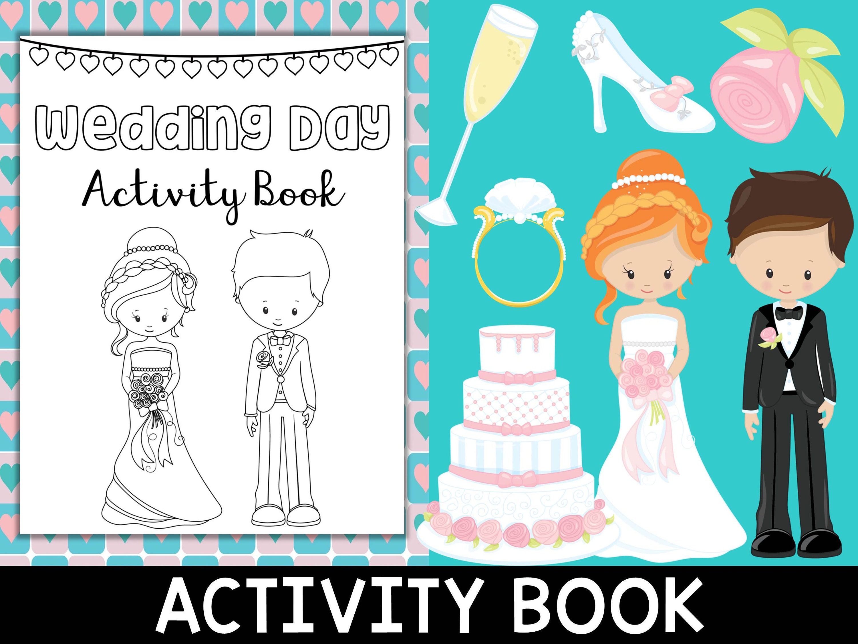 Download Wedding Activity Book Little Lotus Coloring Book Wedding Kids Pdf Instant Download Kids Coloring Pages