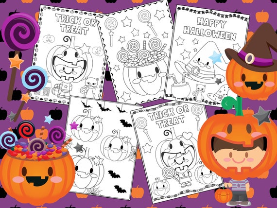 Editable Halloween Pumpkin Party Coloring Pages The Crayon