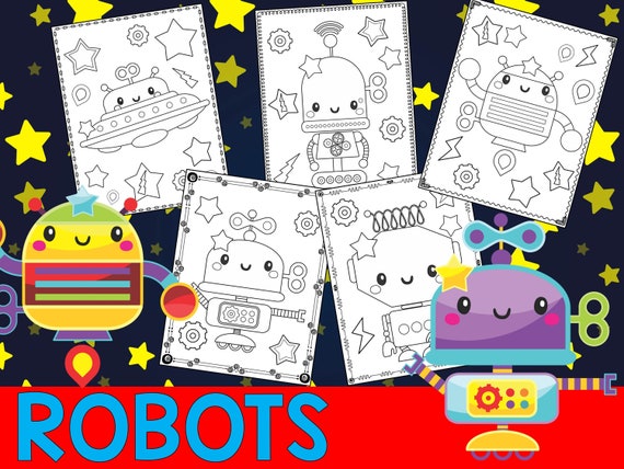 106+ Robot Coloring Book Pdf HD