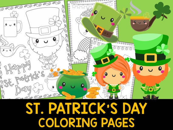 St. Patrick's Day Coloring Book Pages The Crayon Crowd