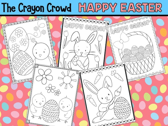 Happy Easter Coloring Pages The Crayon Crowd party party