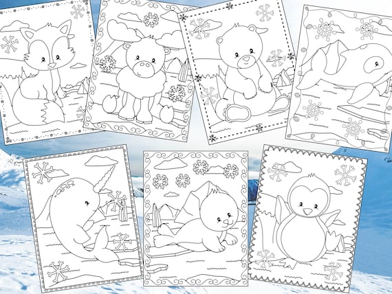 Arctic Friends Coloring Pages The Crayon Crowd printable