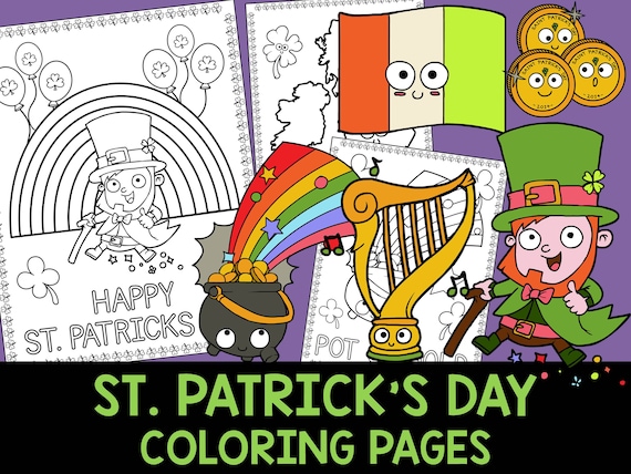 St. Patrick's Day Coloring Book Pages The Crayon Crowd