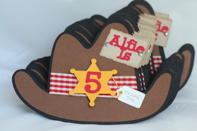 Cowboy Hat Birthday Invitations Image 0
