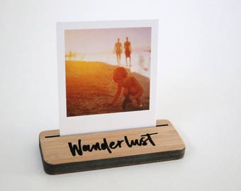 Photo Stands - Mini - Wanderlust - Display your Instagram photos, picture holder, photo frame