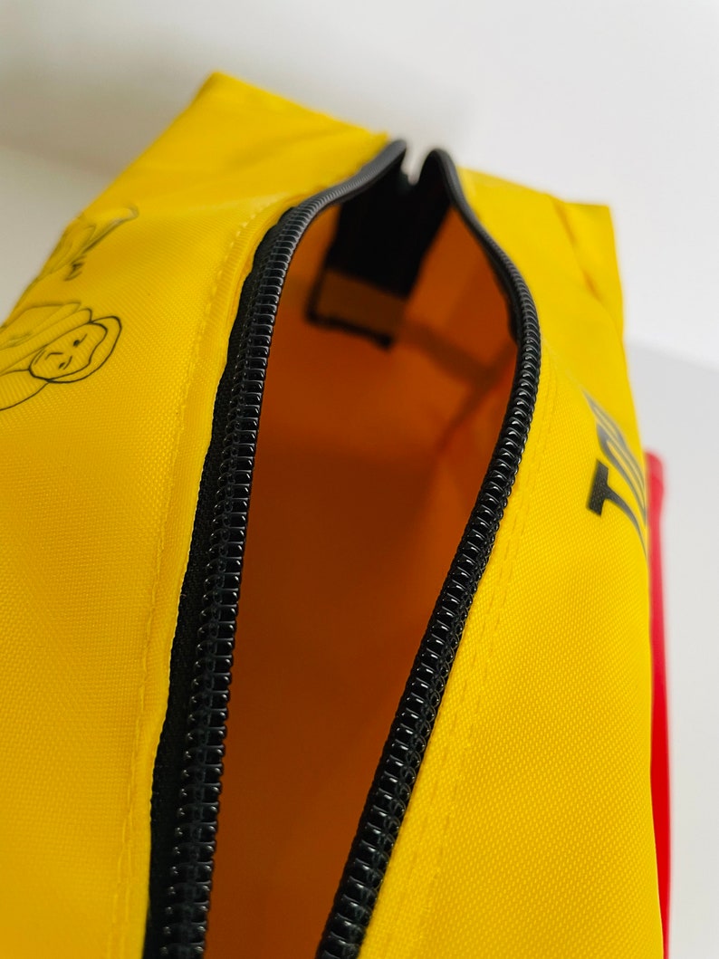 Life vest dopp, life vest washbag, yellow dopp, life jacket dopp, washbag, sponge bag, cosmetic bag, toiletry bag image 6