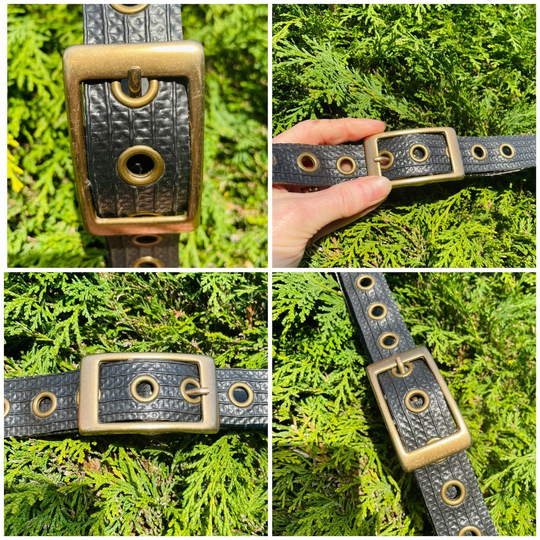 Black Fire Hose Belt Narrow Belt Fire Hose Belt Black and Etsy UK