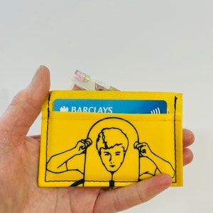 Cartera para tarjetas y billetes con chaleco salvavidas para aeronaves