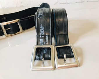 Inner tube belt, comfy belt, inner tube, mans belt, vegan belt, ladies belt, black belt, ethical belt, eco belt, recycled belt