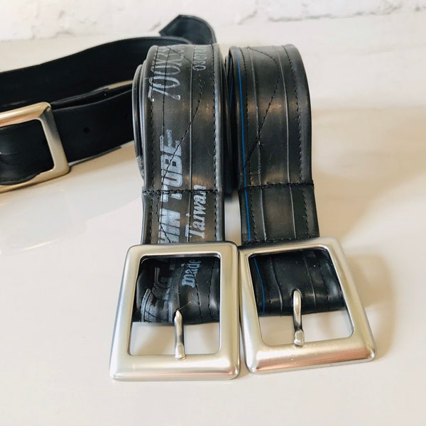 Inner tube belt, comfy belt, inner tube, mans belt, vegan belt, ladies belt, black belt, ethical belt, eco belt, recycled belt