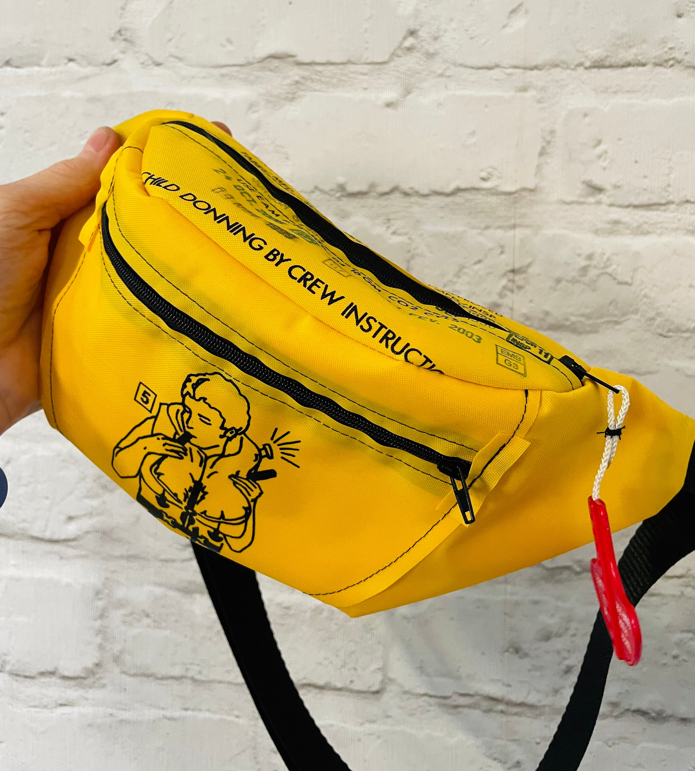 Life Vest Bumbag Life Vest Fanny Pack Yellow Bumbag Life Jacket Bag Yellow Bag Bumbag Fanny Pack Aircraft Bag Etsy