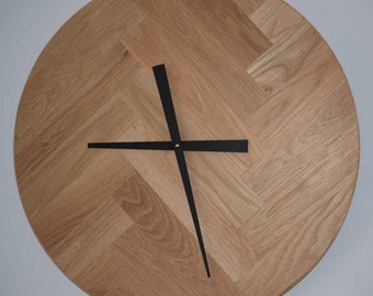 SOLD! Large Herringbone Wall Clock SOLD!