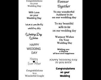 Hochzeit Stimmungskarte, Stimmungskarte Hochzeit, Stimmungskarte, druckbare Worte für die Kartenherstellung, Sentiment Set, DIY Hochzeitkarten, Hochzeitstagebuch