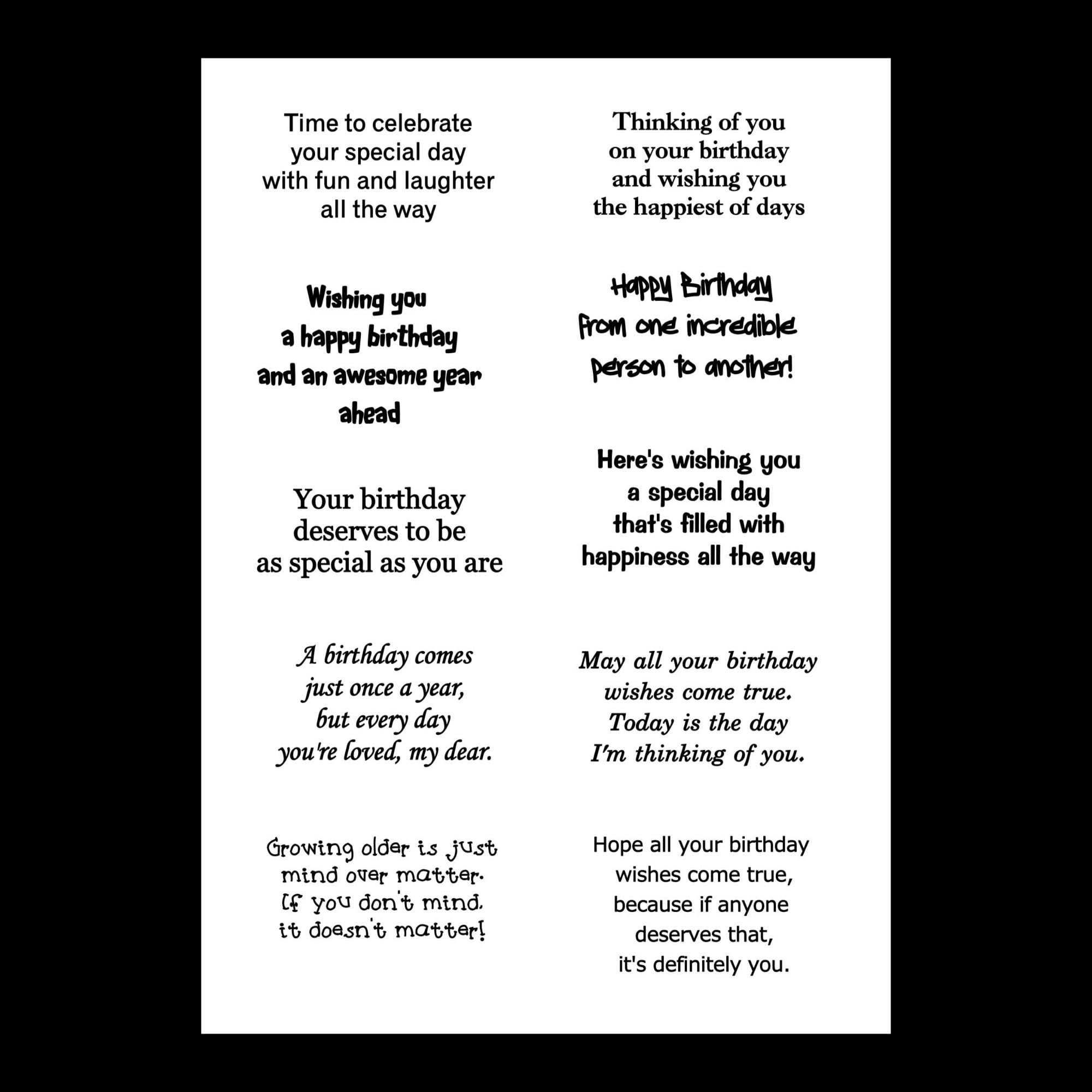 Free Printable Birthday Card Inserts 2025 Free Printable Birthday Card Inserts 2025