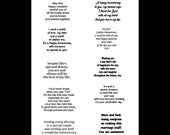 Anniversary Card Inserts JPG Sheet, Printable Anniversary Card Verses, Inside Card Sentiments, Anniversary Sentiments, Words For Cards