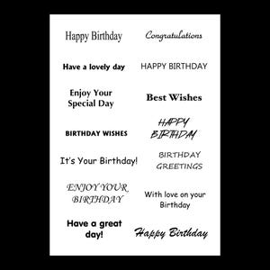 Scheda digitale con frasi di compleanno, parole e frasi pronte per la stampa, frasi per biglietti di auguri, frasi di Word Art, biglietti fai da te, artigianato digitale