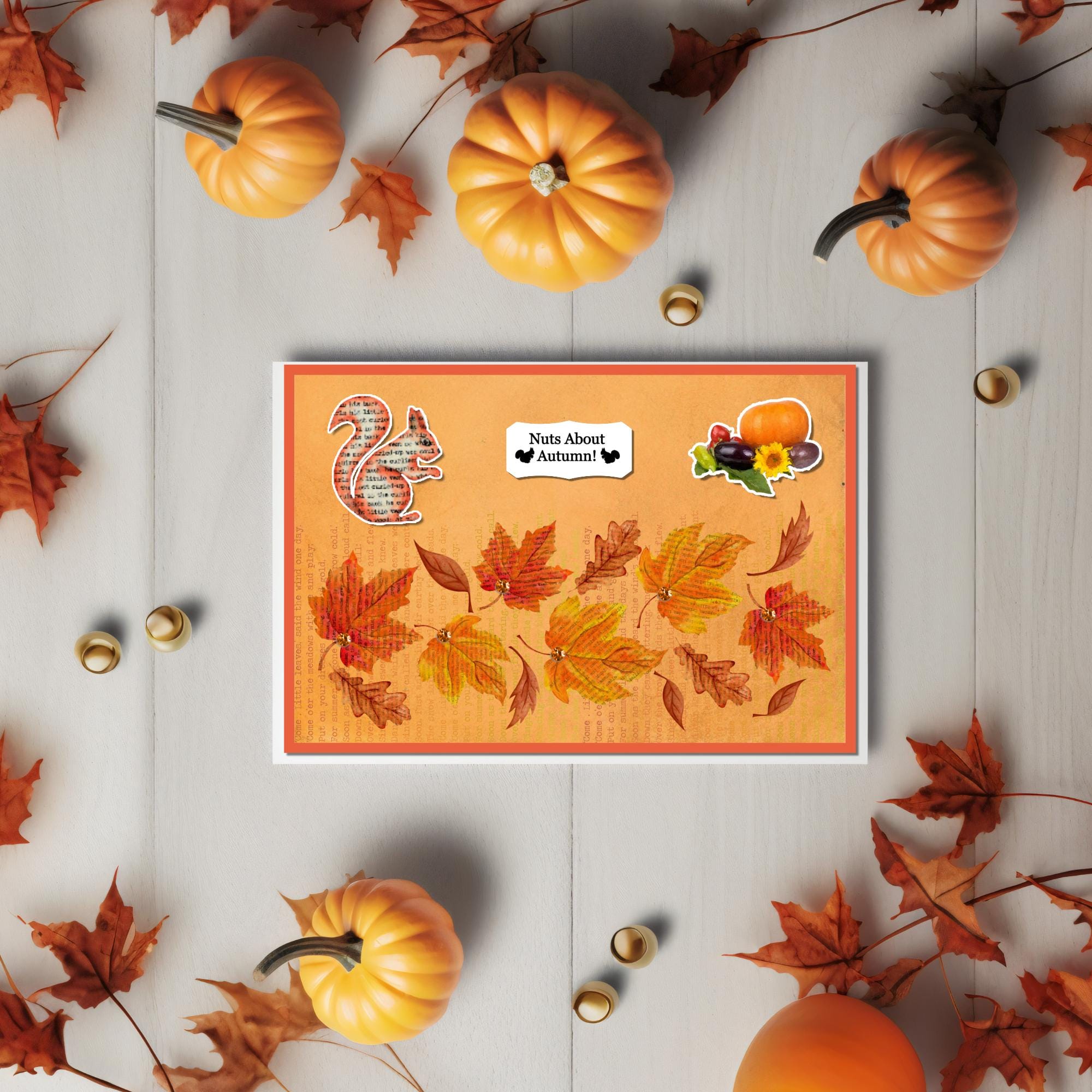 Autumn Sentiments JPG Digital Sheet, Autumn Cardmaking, Printable Fall ...