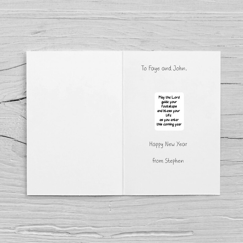 New Year Card Inserts JPG Printable Sheet, New Year Sentiments Digital ...
