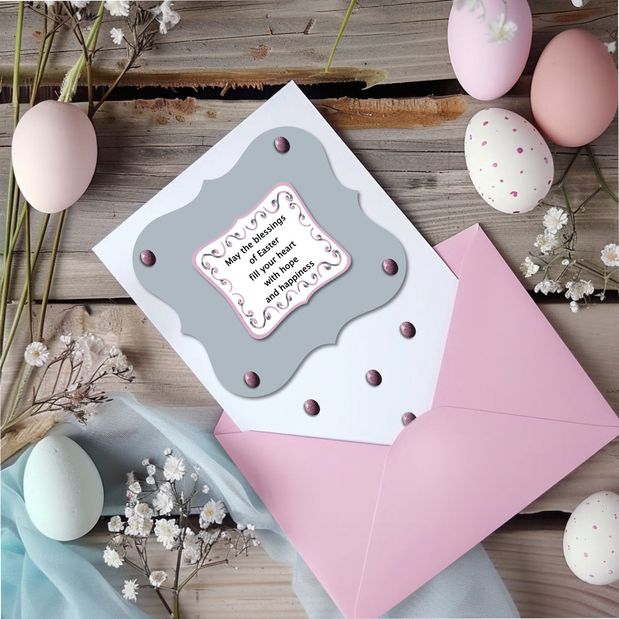 Easter Card Inserts JPG Digital Sheet, Printable Easter Card Verses ...
