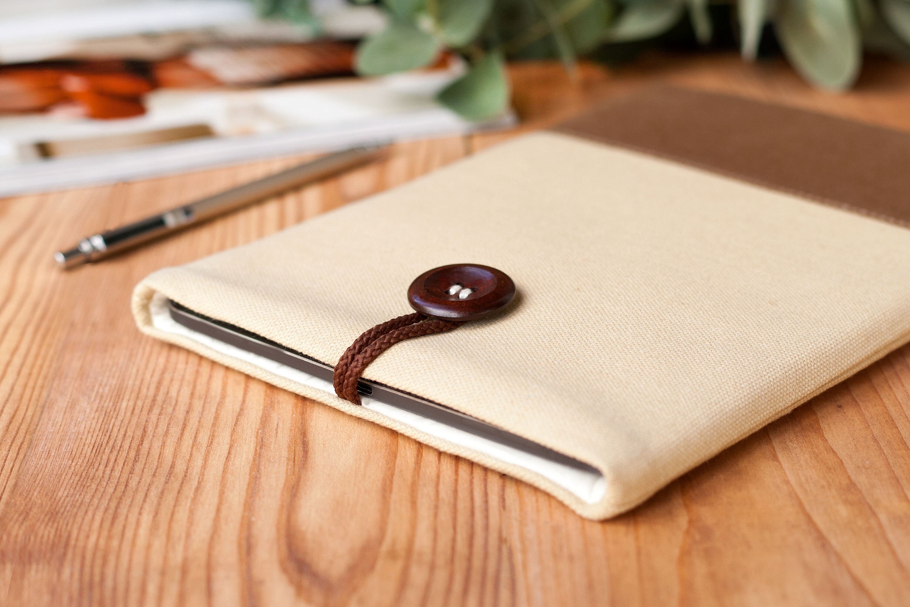 Beige canvas Laptop case HP Laptop sleeve 13 inch Asus Etsy