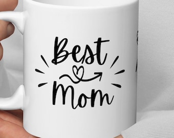 Mom Coffee Mug Gift - Personalized - Add Your Name for Mothers Day Gift - Birthday - Best Mom Gift - Custom Coffee Cup - Gift for Her