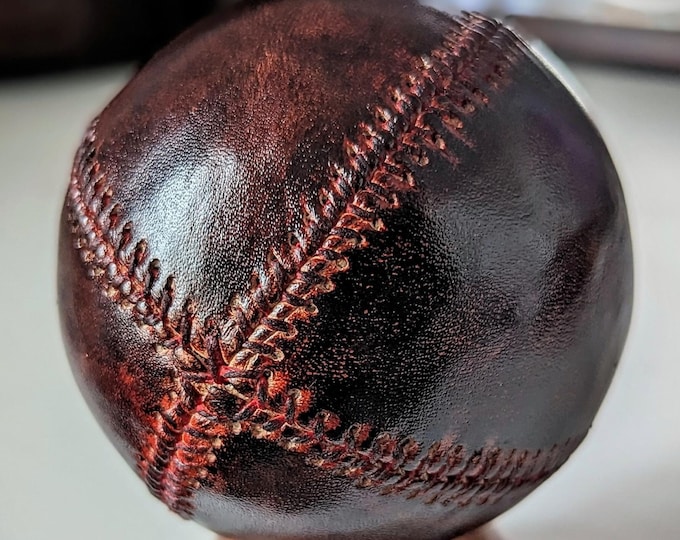 Handmade Leather Baseball – Vintage 1800s Lemon Peel Replica