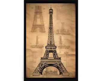 Quadro Torre Eiffel - Stampa in vetro temperato - AM Mida