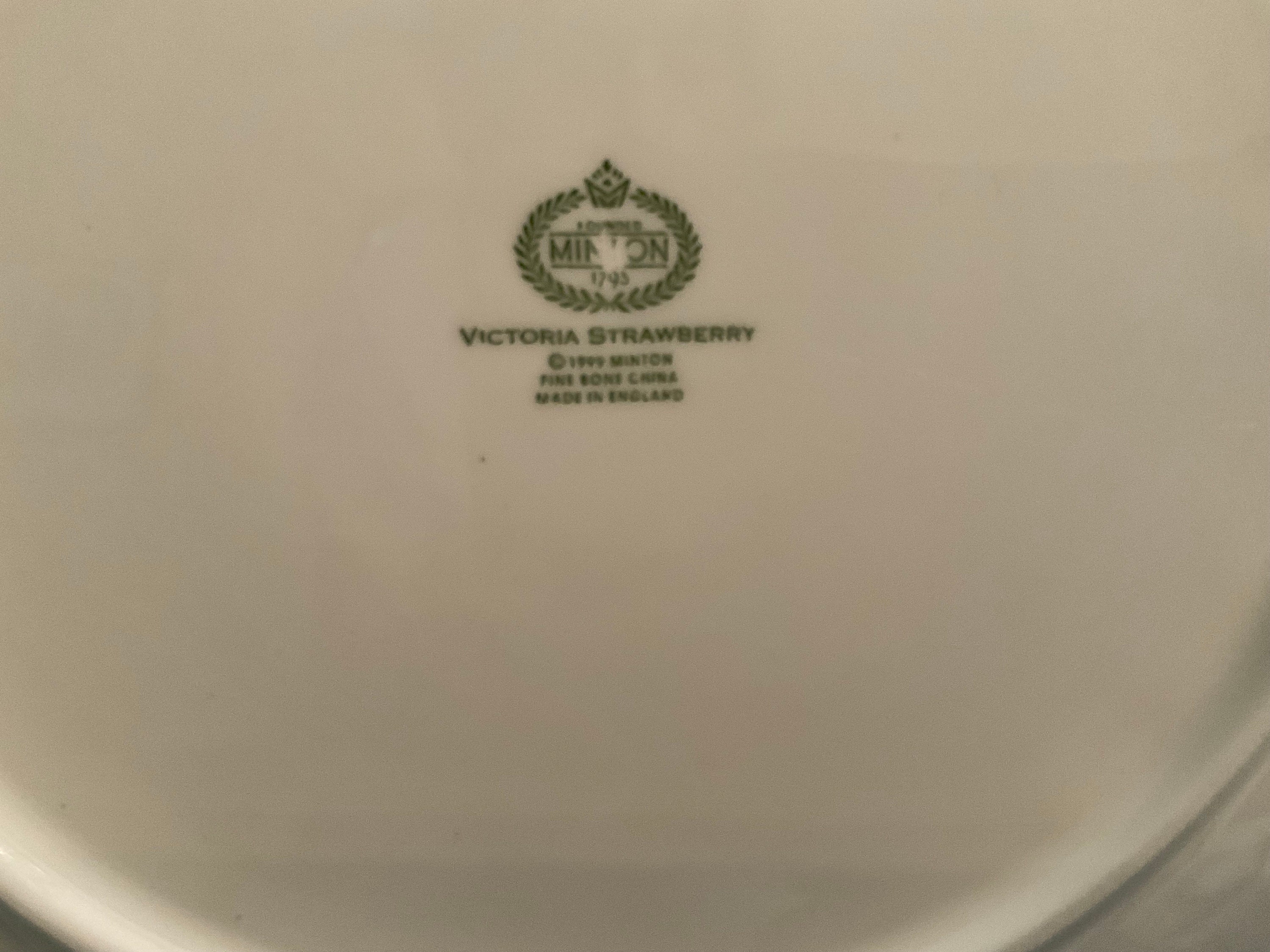 Minton Victoria Strawberry Cake Plate - Etsy