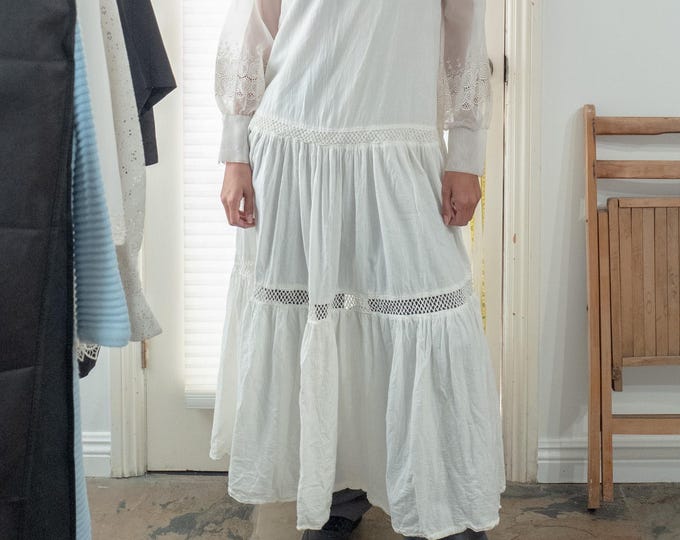 Featured listing image: Vintage Cotton White Dress