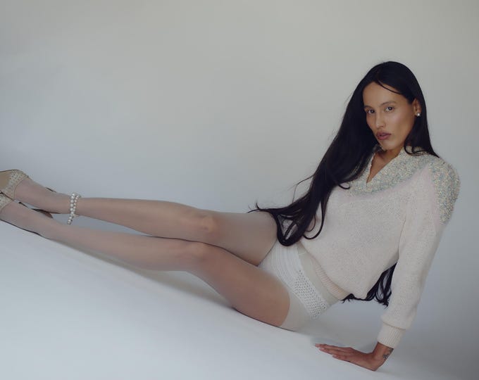 Featured listing image: 1/1 Vintage Pastel Mix Sweater