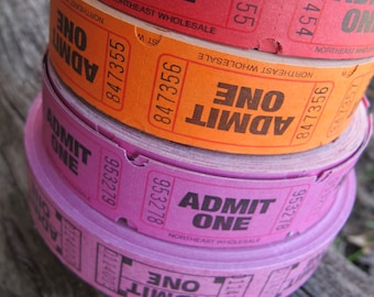 Numbered Admit One Tickets - Scrapbooking, Crafts