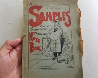 1922 Samples from a Commercial Traveller's Note Book First Edition / New Zealand travel book / travel humor