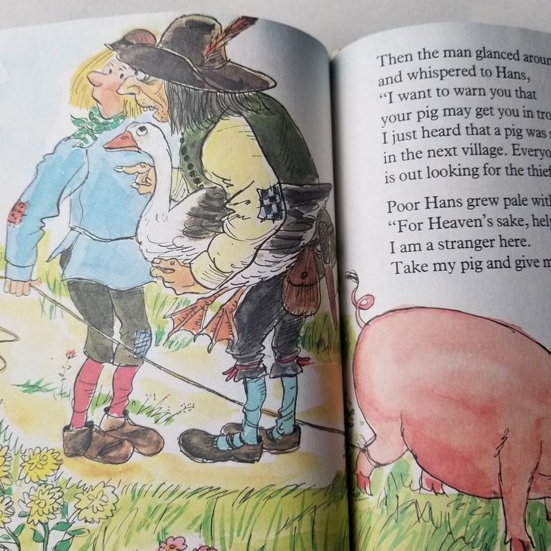Hans in Luck by Paul Galdone / Brothers Grimm Fable Etsy