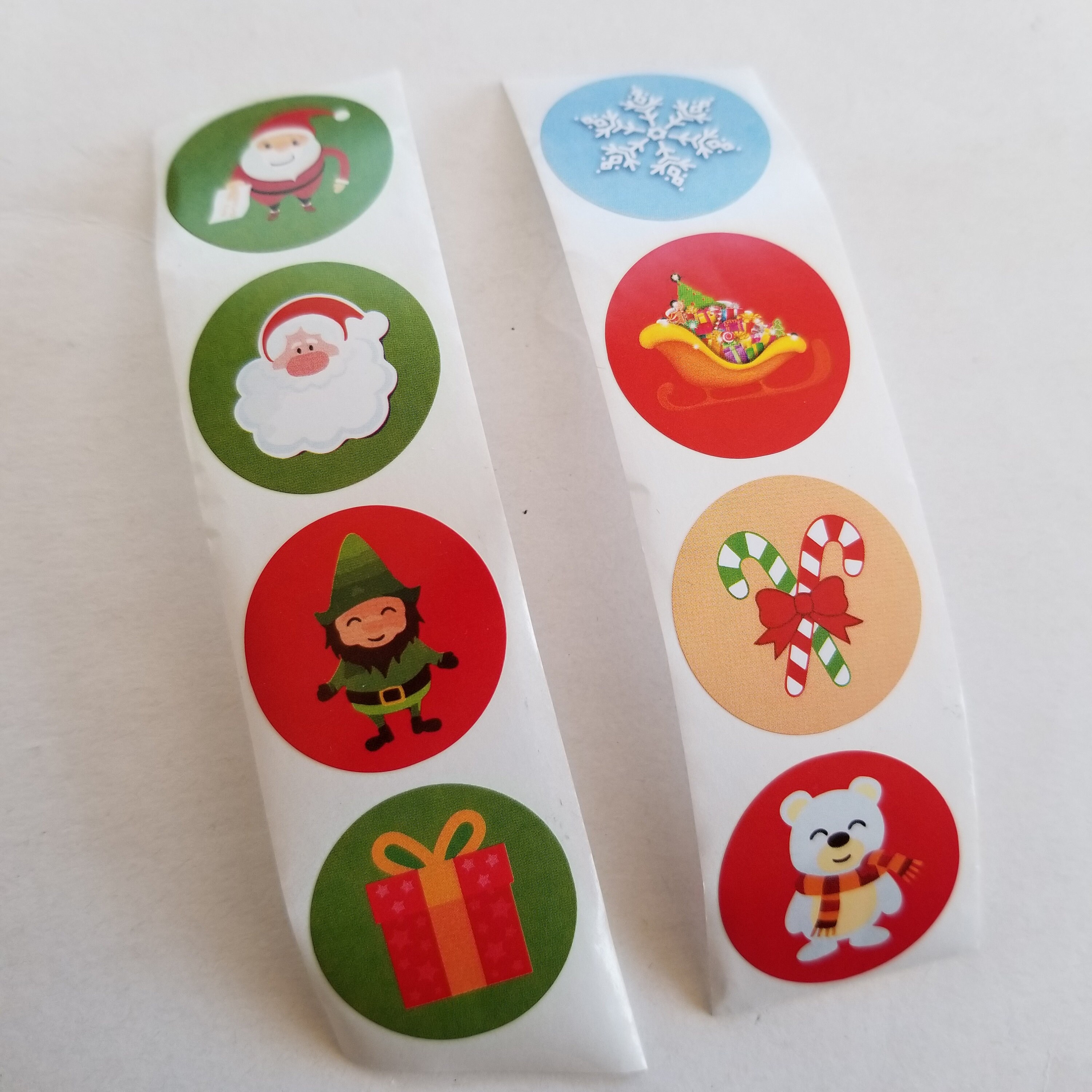 1 inch seasonal stickers / small cat stickers / foil snowflake - Etsy ...