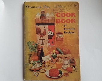 Woman’s Day Cook Book of Favorite Recipes / 1958 mid century cookbook
