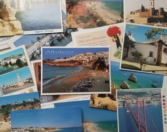 Unused vintage Portugal travel postcards / Algarve postcards