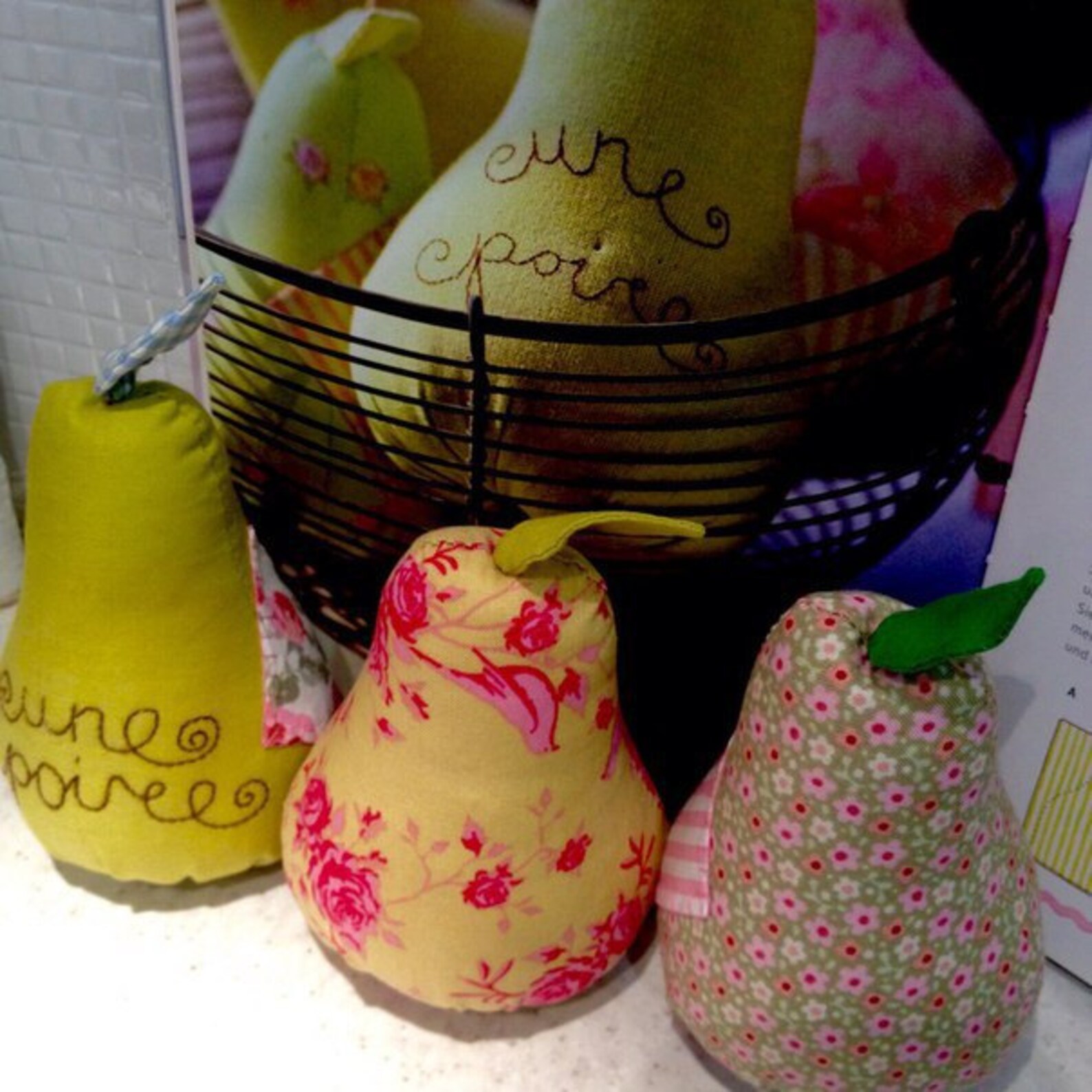 Decorative Fruit Pears Food Kitchen Decor Rustic Style Table Etsy