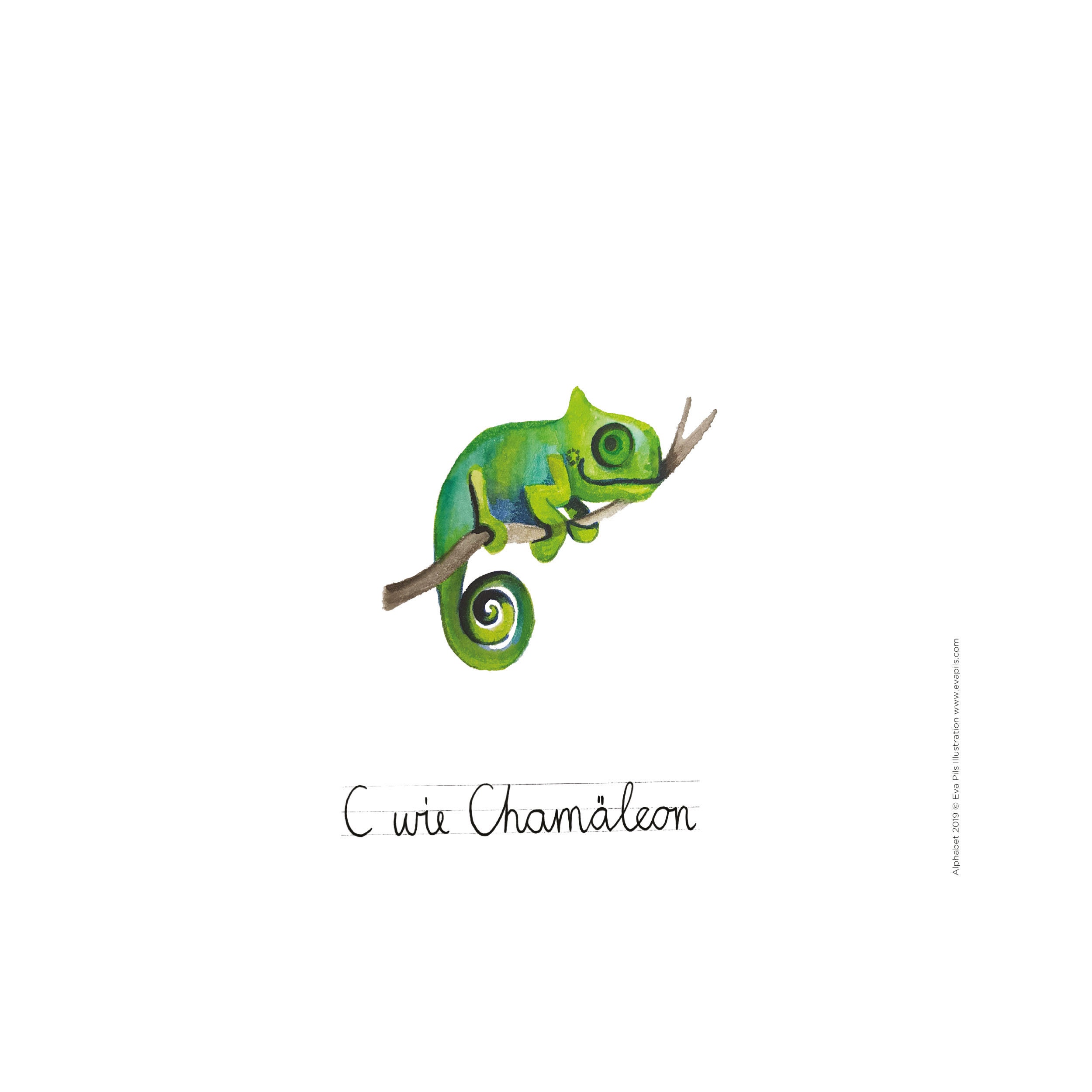 To Print Illustrated German Alphabet, Alphabet Nursery Art, Animal ...