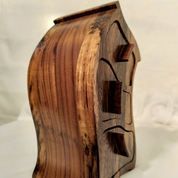Wooden Jewlery box, American made, Ring box, gift, whimsical, natural, bandsaw box