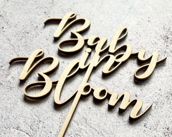 Baby In Bloom Cake Topper