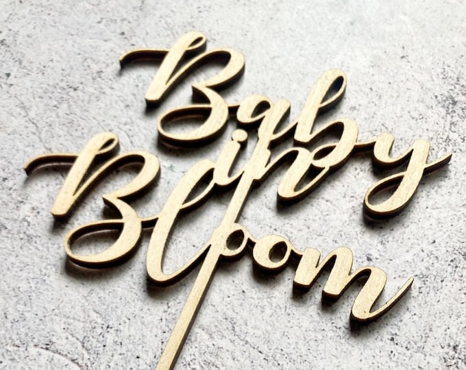 Baby In Bloom Cake Topper