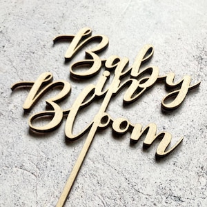 Baby In Bloom Cake Topper