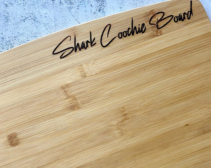 Shark Coochie Bamboo Cutting Board