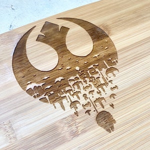 Star Wars Rebel Bamboo Cutting Board