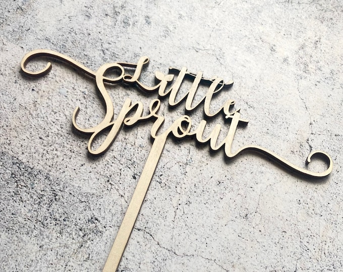 Little Sprout Cake Topper
