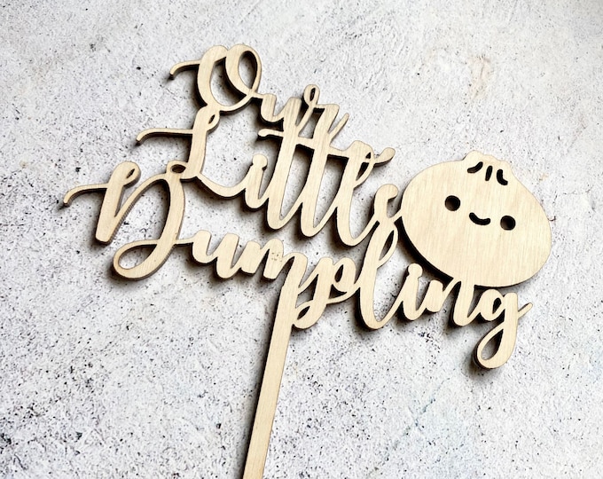 Our Little Dumpling Cake Topper